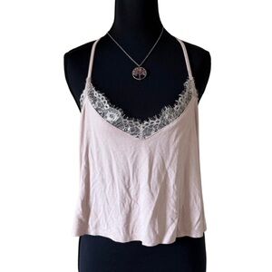 Forever 21 Soft Pink Lace Cami Top Woman’s XS